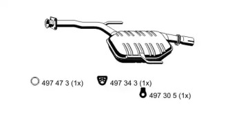 Амортизатор ERNST 375276