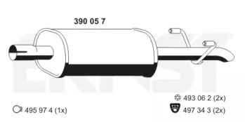 Амортизатор ERNST 390057