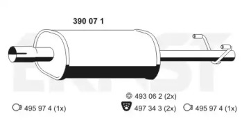 Амортизатор ERNST 390071