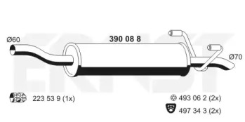 Амортизатор ERNST 390088