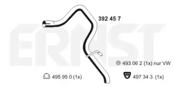 Труба выхлопного газа ERNST 392457