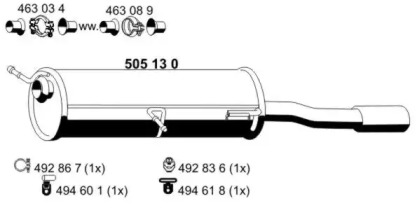 Амортизатор ERNST 505130