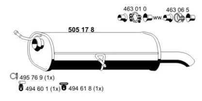 Амортизатор ERNST 505178