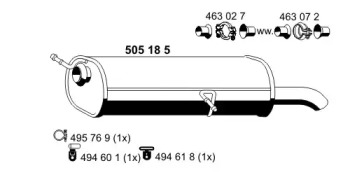 Амортизатор ERNST 505185