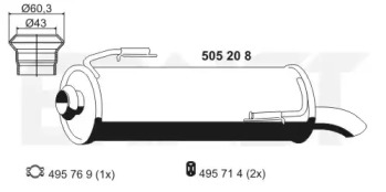 Амортизатор ERNST 505208