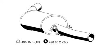 Амортизатор ERNST 515054