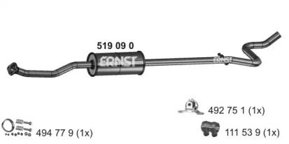 Амортизатор ERNST 519090