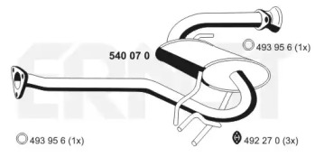 Амортизатор ERNST 540070