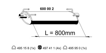 Амортизатор ERNST 600002