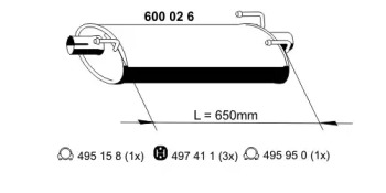 Амортизатор ERNST 600026