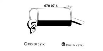 Амортизатор ERNST 670074