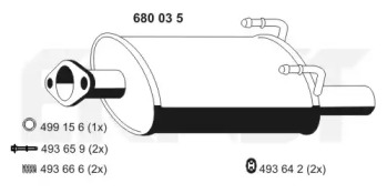 Амортизатор ERNST 680035