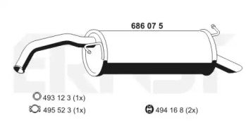 Амортизатор ERNST 686075