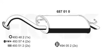 Амортизатор ERNST 687010