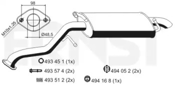 Амортизатор ERNST 687027