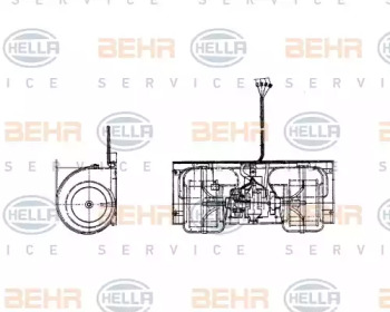 вентилятор HELLA 8EW 009 158-451