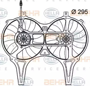 Вентилятор HELLA 8EW 009 158-731