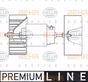 Вентилятор салона HELLA 8EW 009 159-171