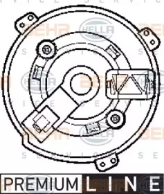 вентилятор HELLA 8EW 009 159-531