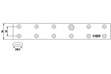 Комплект колодки тормозной накладки HELLA 8DB 355 019-471