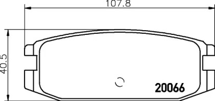 Комплект тормозных колодок HELLA 8DB 355 028-951