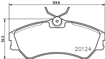 Комплект тормозных колодок HELLA 8DB 355 017-881