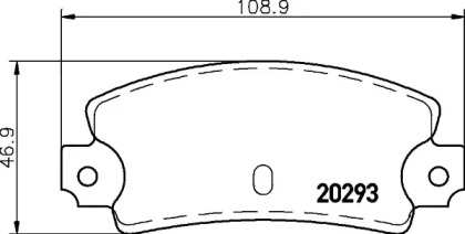 Комплект тормозных колодок HELLA 8DB 355 007-141