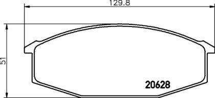 Комплект тормозных колодок HELLA 8DB 355 029-811