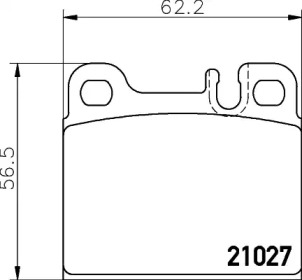 Комплект тормозных колодок HELLA 8DB 355 008-101