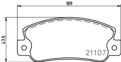 Комплект тормозных колодок HELLA 8DB 355 019-061