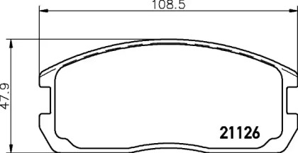 Комплект тормозных колодок HELLA 8DB 355 006-201