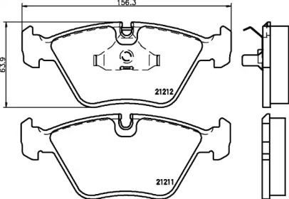 Комплект тормозных колодок HELLA 8DB 355 008-081