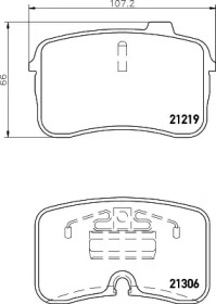 Комплект тормозных колодок HELLA 8DB 355 008-201