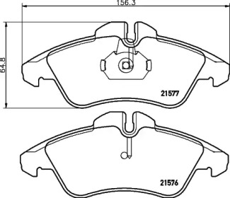 Комплект тормозных колодок HELLA 8DB 355 008-031