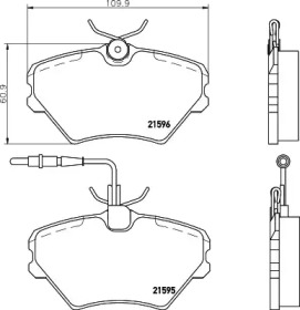 Комплект тормозных колодок HELLA 8DB 355 018-191