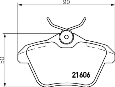 Комплект тормозных колодок HELLA 8DB 355 018-291