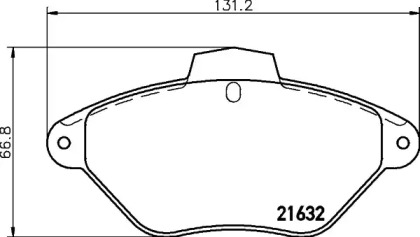 Комплект тормозных колодок HELLA 8DB 355 019-211