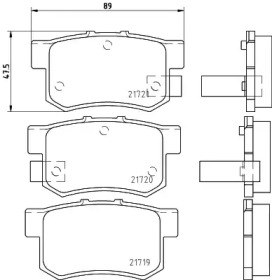 Комплект тормозных колодок HELLA 8DB 355 024-521