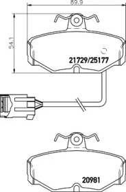 Комплект тормозных колодок HELLA 8DB 355 018-121