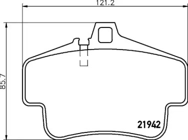 Комплект тормозных колодок HELLA 8DB 355 018-461