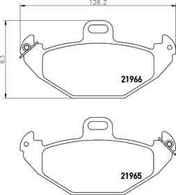 Комплект тормозных колодок HELLA 8DB 355 019-351