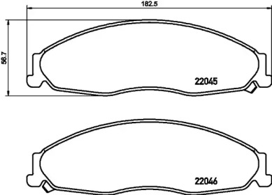 Комплект тормозных колодок HELLA 8DB 355 021-591