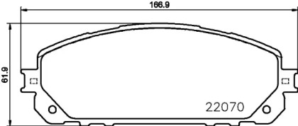 Комплект тормозных колодок HELLA 8DB 355 023-391