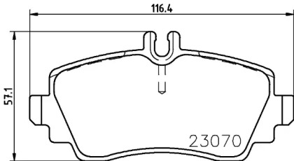 Комплект тормозных колодок HELLA 8DB 355 018-311