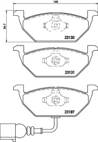 Комплект тормозных колодок HELLA 8DB 355 023-711