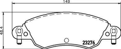 Комплект тормозных колодок HELLA 8DB 355 019-431