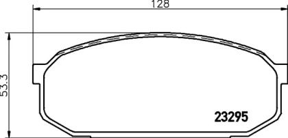 Комплект тормозных колодок HELLA 8DB 355 016-931