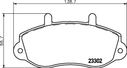 Комплект тормозных колодок HELLA 8DB 355 019-321