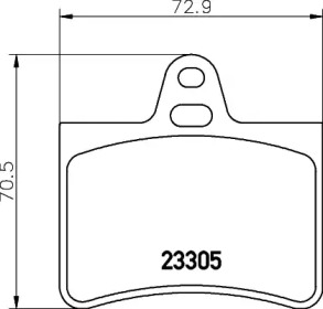 Комплект тормозных колодок HELLA 8DB 355 019-441