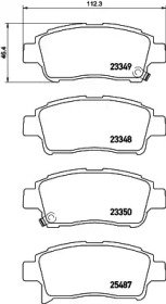 Комплект тормозных колодок HELLA 8DB 355 019-711